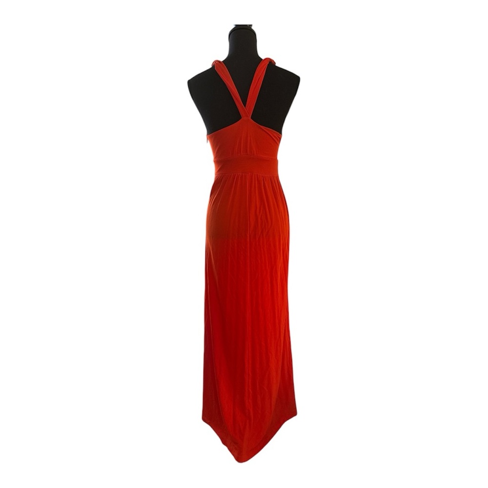 Maeve Anthropologie Orange Maxi Dress Open Back Sleeveless Size 2 - Picture 5 of 8